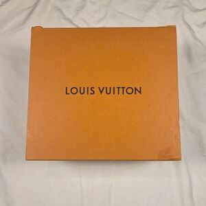 Authentic Louis Vuitton Storage Box Large Orange Magnetic Folding Luxury